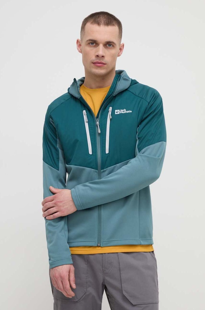 Športna jakna Jack Wolfskin Alpgrat Pro Ins Fz Drugo zelena 1711291