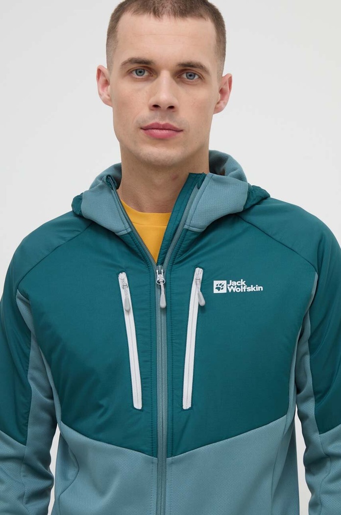 Športna jakna Jack Wolfskin Alpgrat Pro Ins Fz zelena 1711291