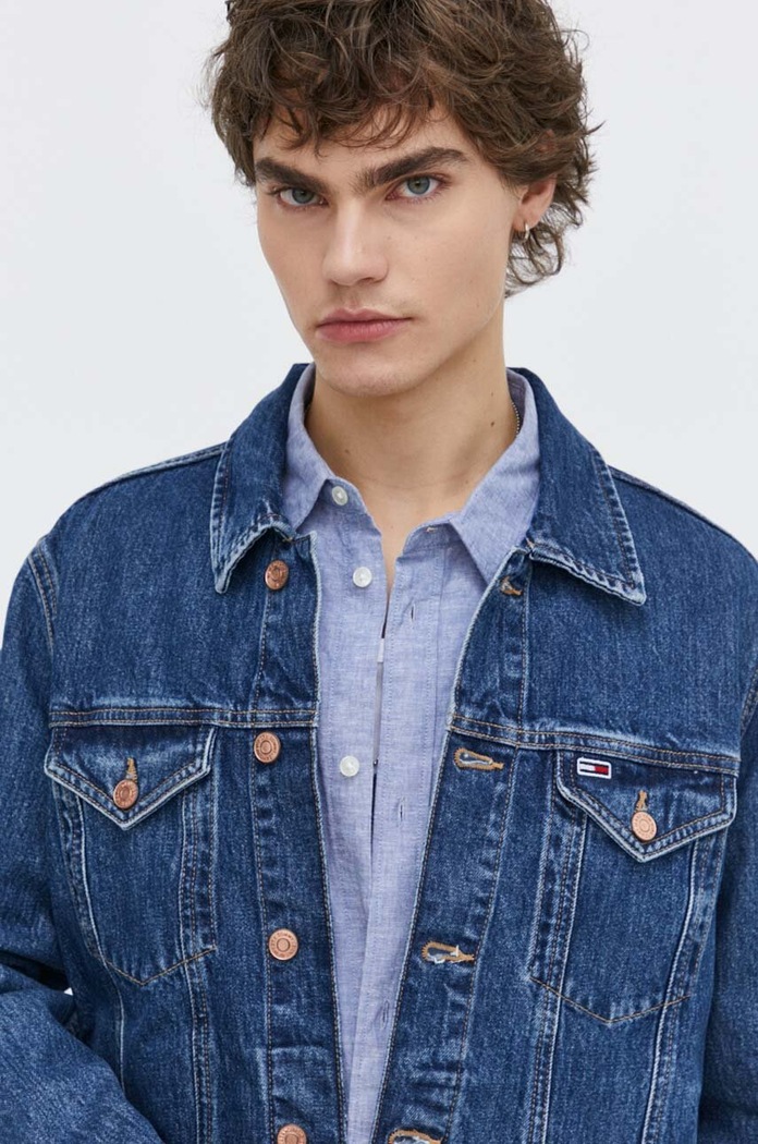 Tommy Jeans kurtka jeansowa granatowy DM0DM18782