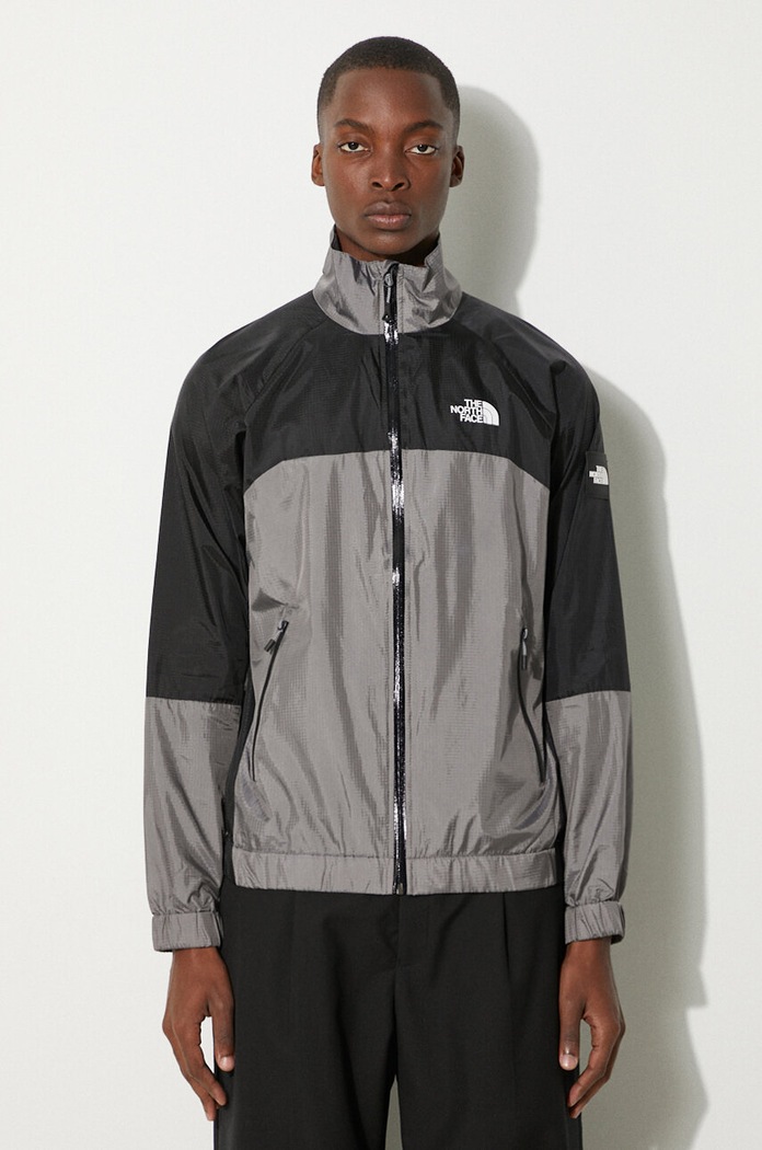 The North Face giacca Wind Shell Full Zip non isolato grigio NF0A879FRPI1