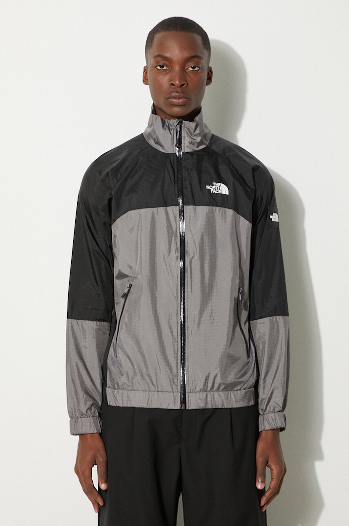 The North Face giacca Wind Shell Full Zip non isolato grigio NF0A879FRPI1