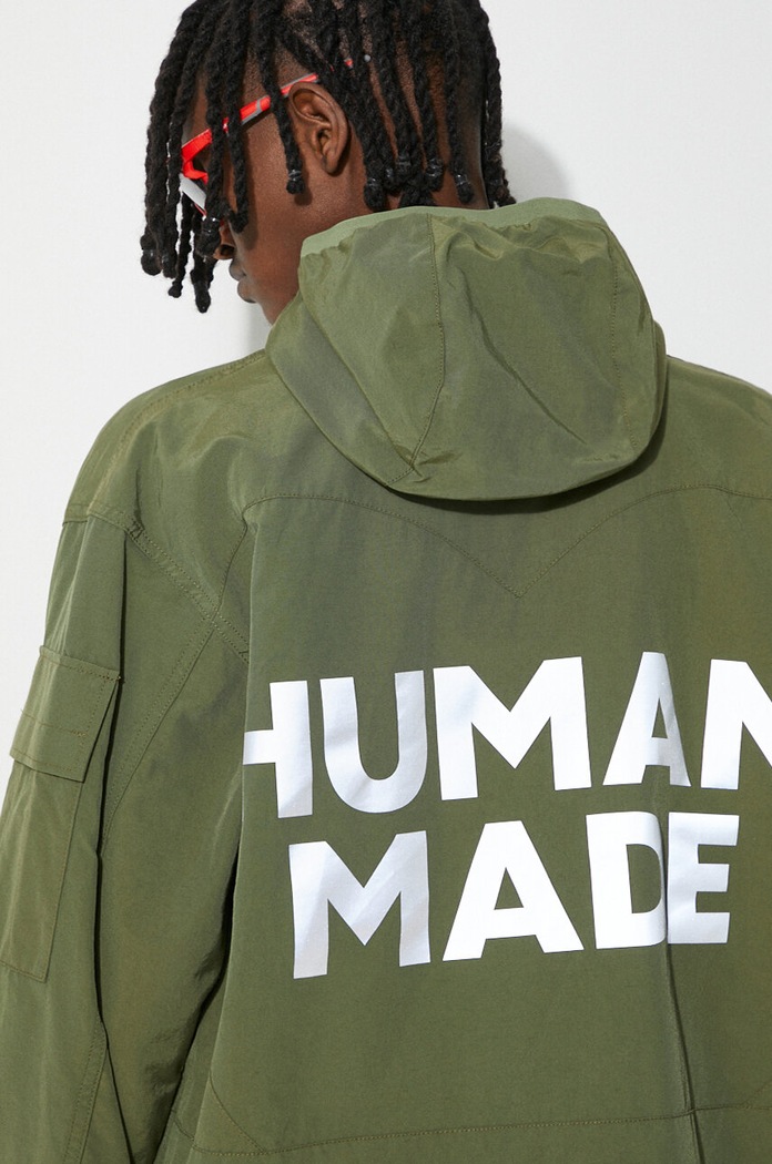 Human Made giacca Mountain Parka verde HM27JK004