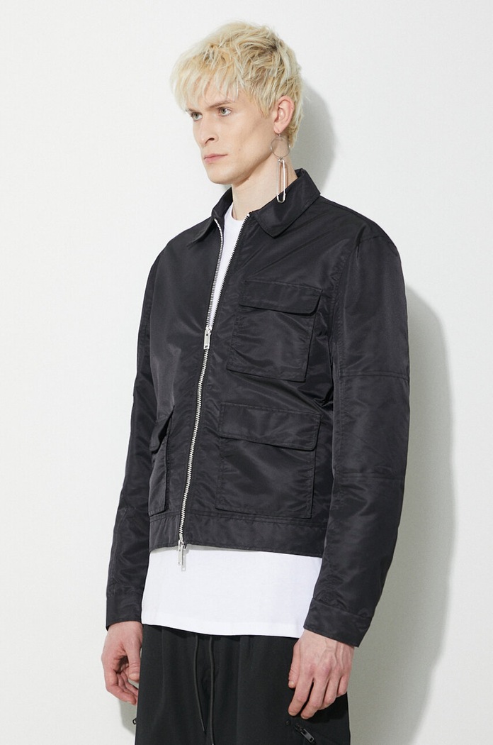 Jakna Han Kjøbenhavn Nylon Boxed Cargo Jacket crna M.133094