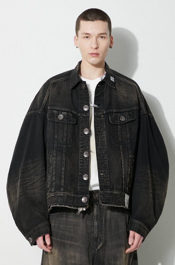 Maison MIHARA YASUHIRO denim jacket Combination Denim Jacket black A12BL022