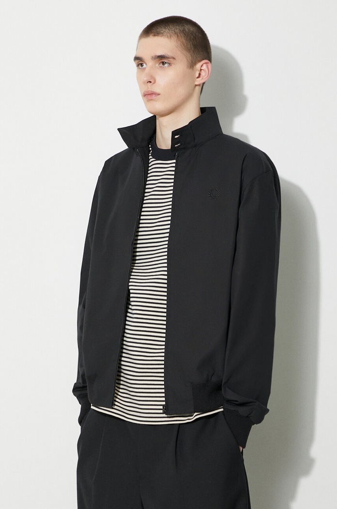 Jakna Fred Perry Made In England Harrington crna J7320.102