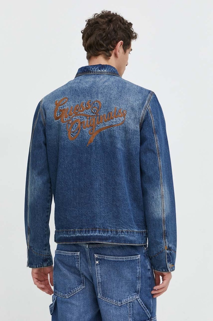 Oblečení Džínová bunda Guess Originals M4GG84D4XY0 námořnická modř