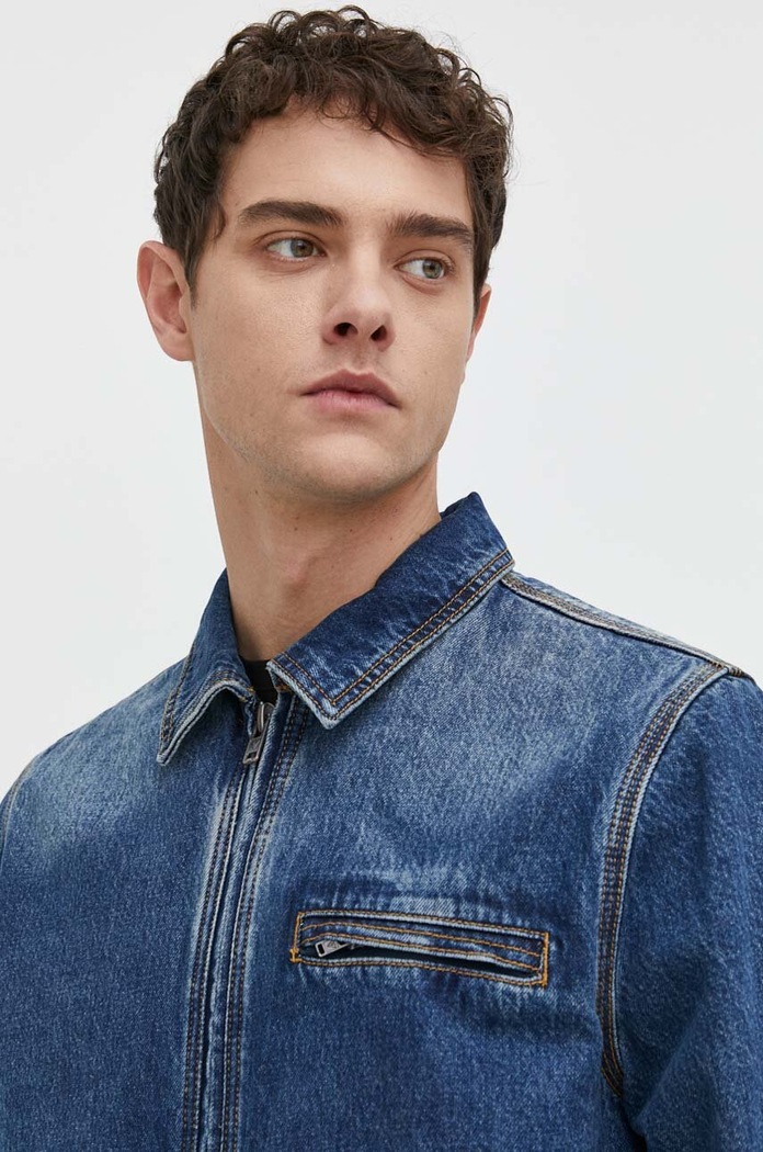Džínová bunda Guess Originals námořnická modř M4GG84D4XY0
