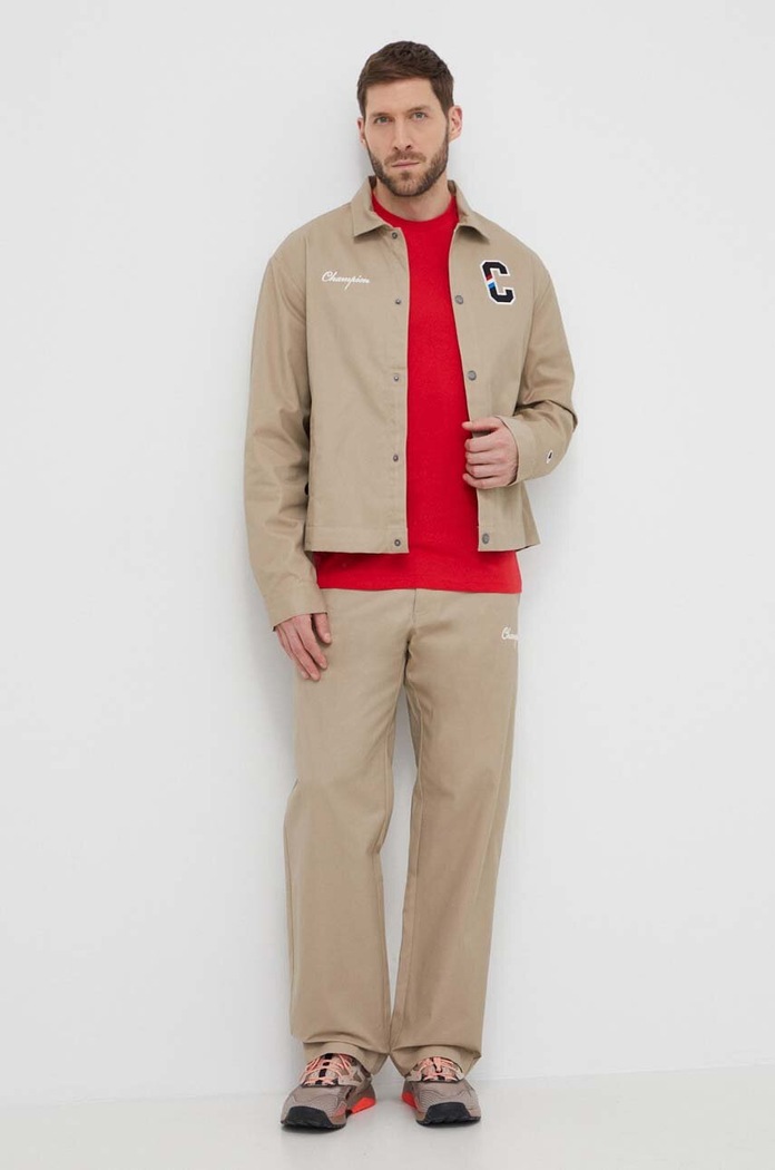 Champion pamut ing kabát 219859 bézs SS24