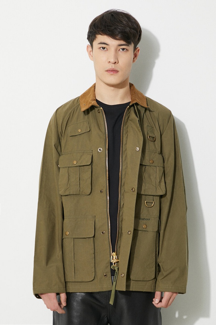 Oblečení Bavlněná bunda Barbour Modified Transport Casual MCA0966 zelená