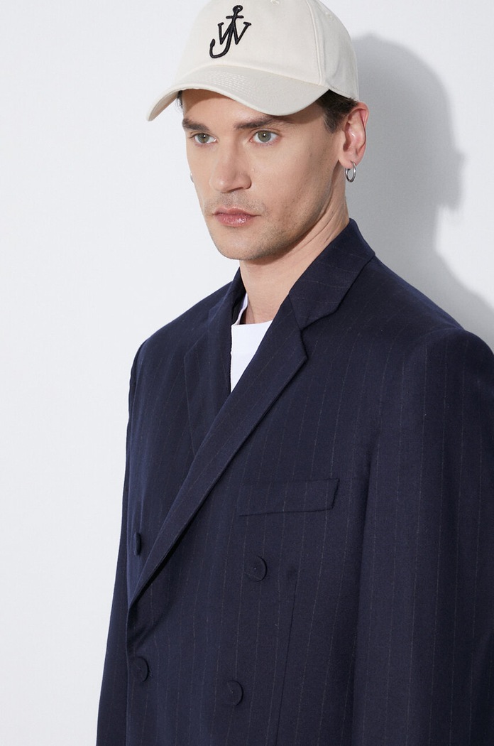 424 wool jacket Double Breast Jacket FF4SMJ10BP.TR351.560 navy