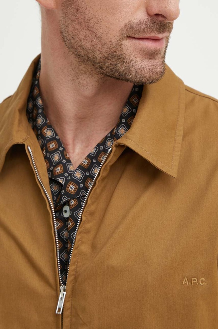 A.P.C. kurtka blouson gilbert COGXS.H02922.CAB brązowy