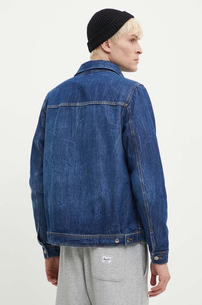 Oblačila Jeans jakna Wood Wood Ivan Denim 12315106.7051 modra