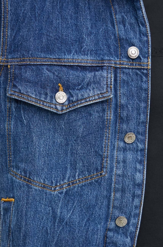 Jeans jakna Wood Wood Ivan Denim 12315106.7051 modra