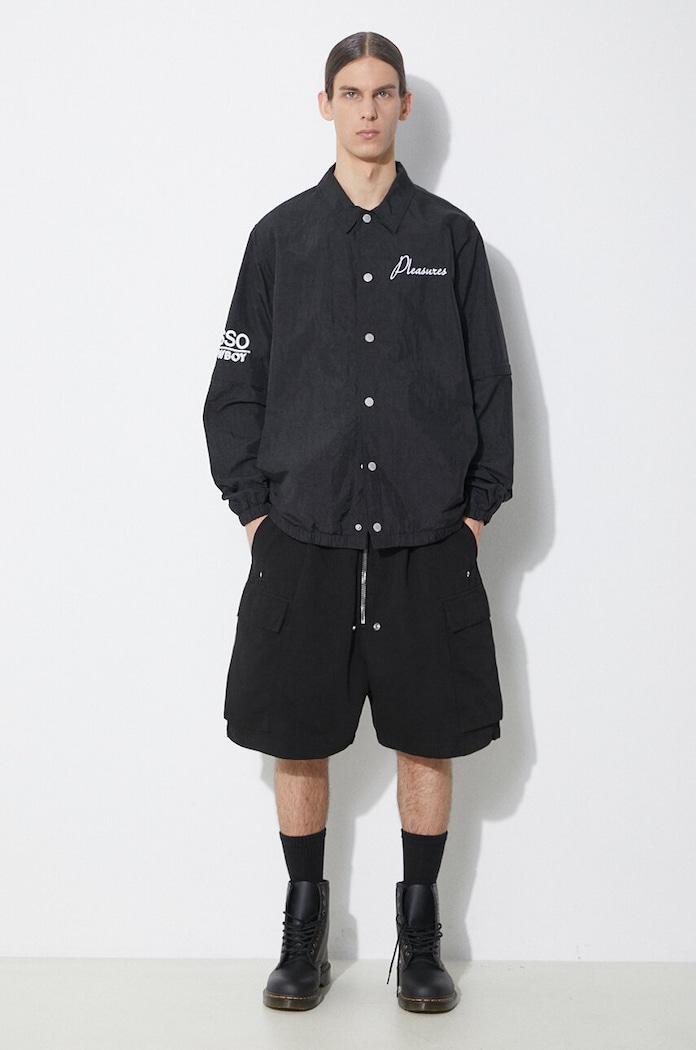 PLEASURES giacca Gypsy Coach Jacket P24SP009.BLACK nero SS24