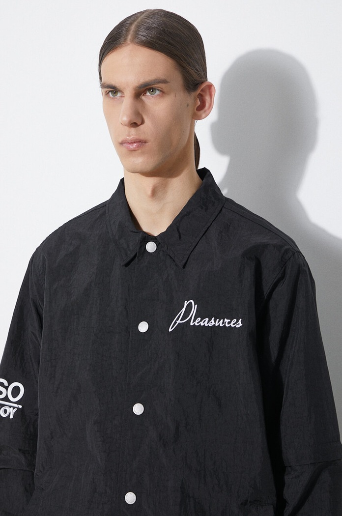 PLEASURES giacca Gypsy Coach Jacket P24SP009.BLACK nero