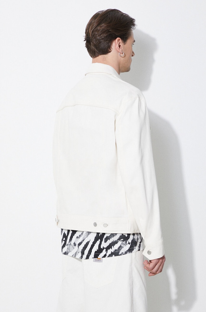 Ρούχα Βαμβακερό σακάκι Neil Barrett Slim Front Pockets Jean Jacket MY11089A.Y029.108N μπεζ