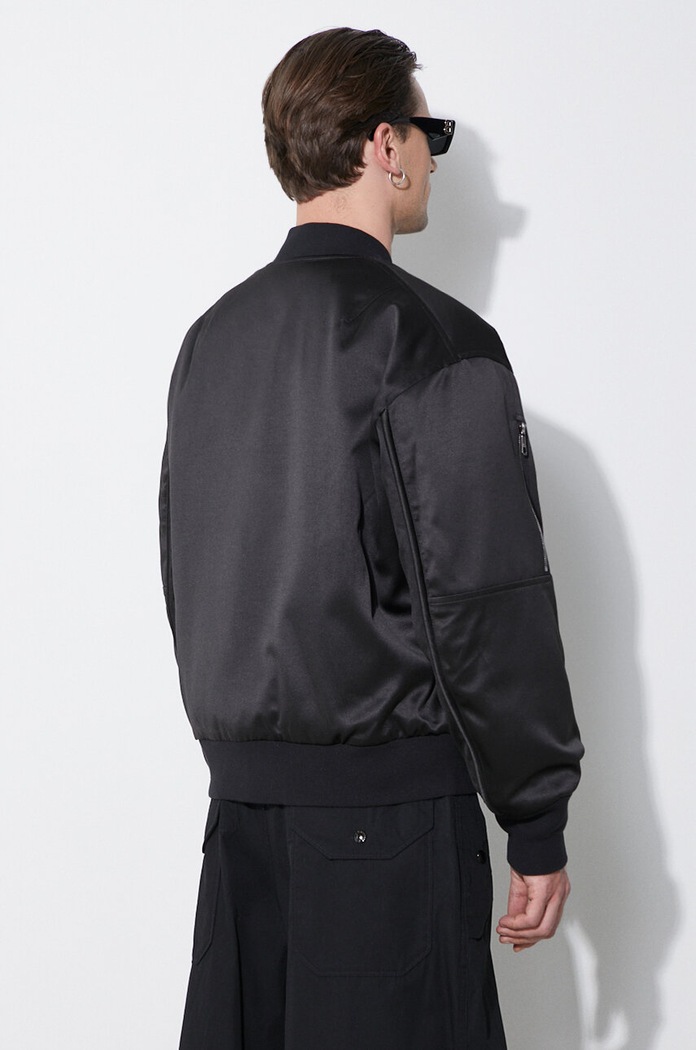 Oboustranná bomber bunda Neil Barrett Reversible With Pocket Insert Bomber MY11096A.Y042.754N černá