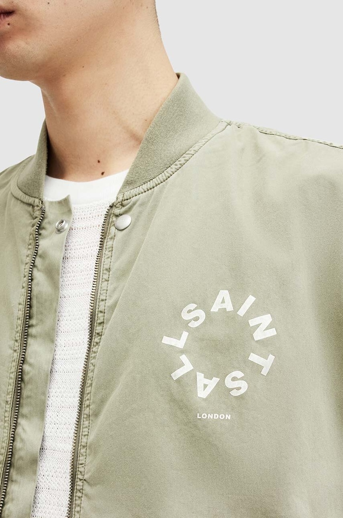 Bomber jakna AllSaints TIERRA FADED BOMBER M006OA zelena SS24