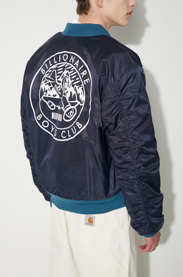 Billionaire Boys Club kurtka bomber Outerbanks Bomber B24202 granatowy