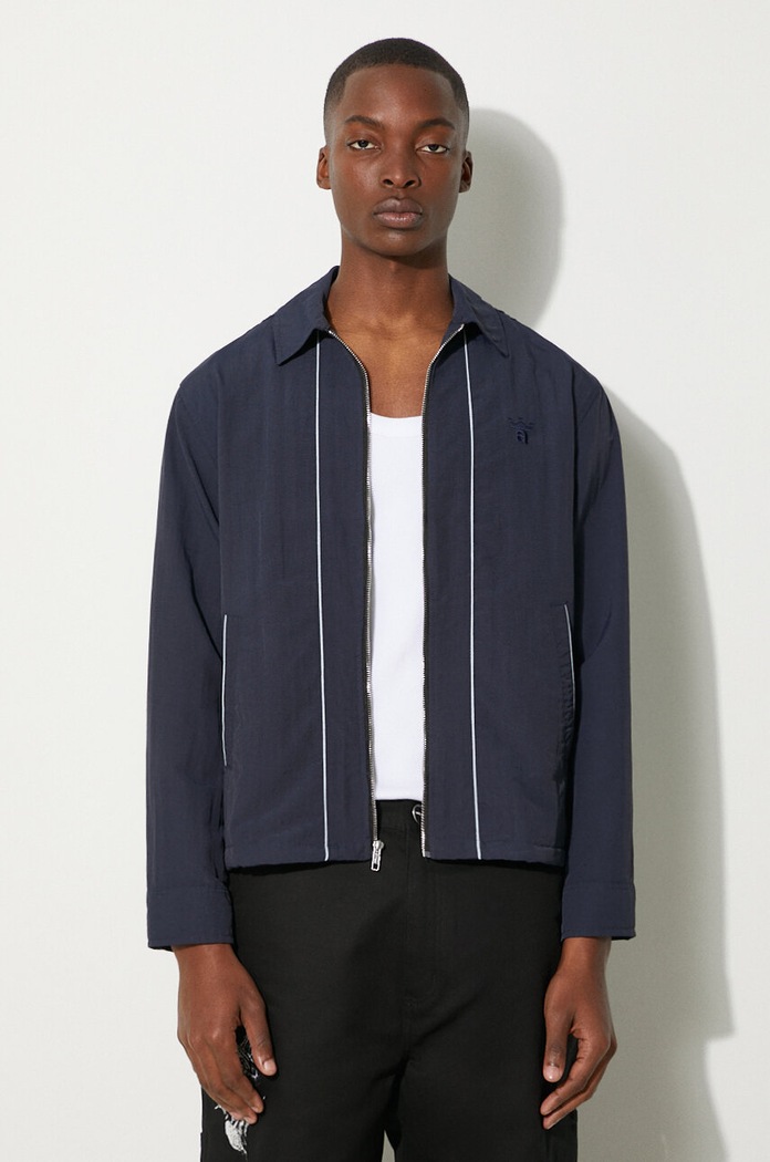 Μπουφάν Awake NY Classic Logo Coaches Jacket χωρίς μόνωση σκούρο μπλε SP24.OT002