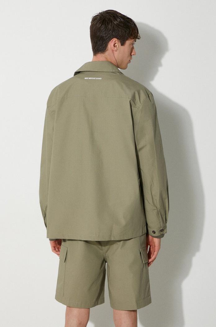 Odzież MKI MIYUKI ZOKU kurtka bawełniana Ripstop Cargo Jacket RIPSTOP.CARGO.JACKET zielony