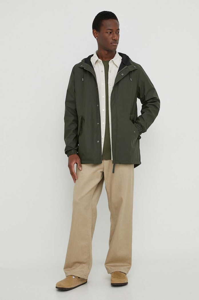 Rains rövid kabát 18010 Jackets zöld 18010.03