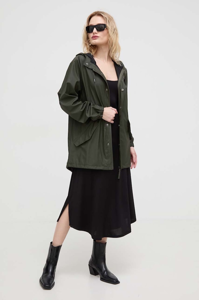 Rains rövid kabát 18010 Jackets 18010.03 zöld