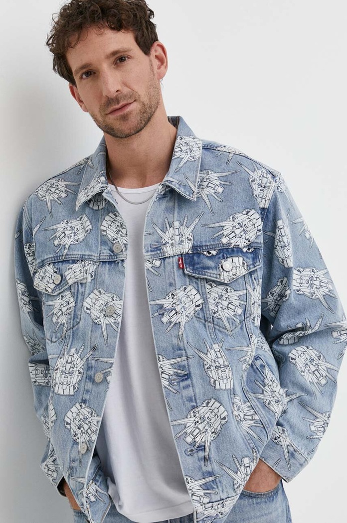 Džínová bunda Levi's Levi's® x Gundam SEED A7410.0000 modrá SS24
