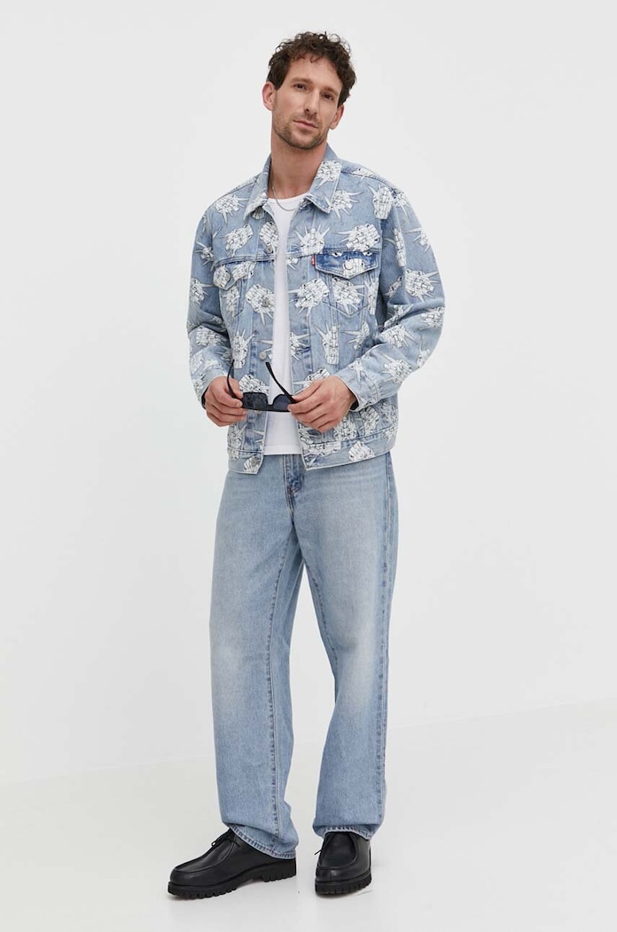 Džínová bunda Levi's Levi's® x Gundam SEED modrá A7410.0000