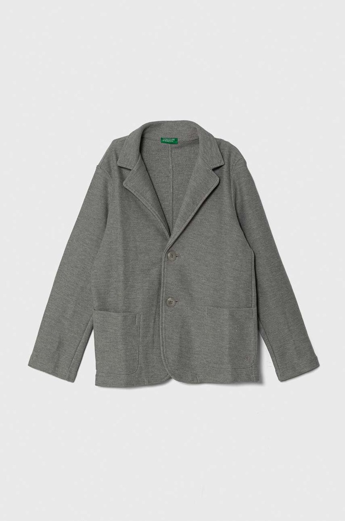 United Colors of Benetton marynarka dziecięca dzianina szary 3ITZC600F.G.Seasonal