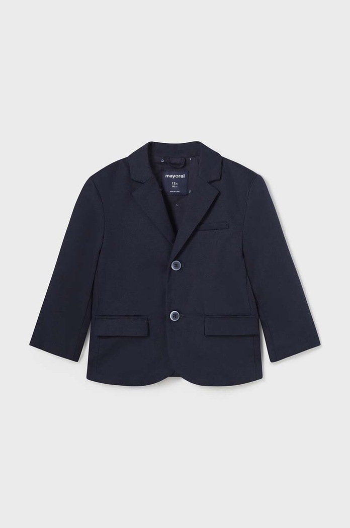 Mayoral blazer in misto lino per bambini tessuto blu navy 1444.3E.Baby.PPYH