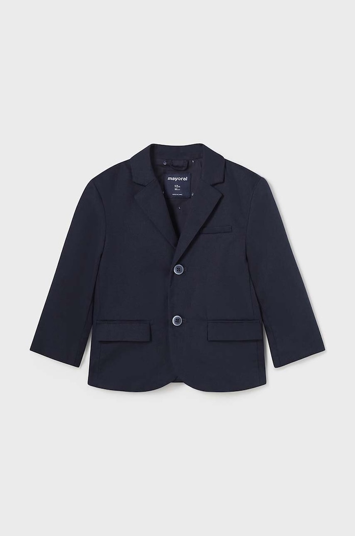 Mayoral blazer in misto lino per bambini tessuto blu navy 1444.3E.Baby.PPYH