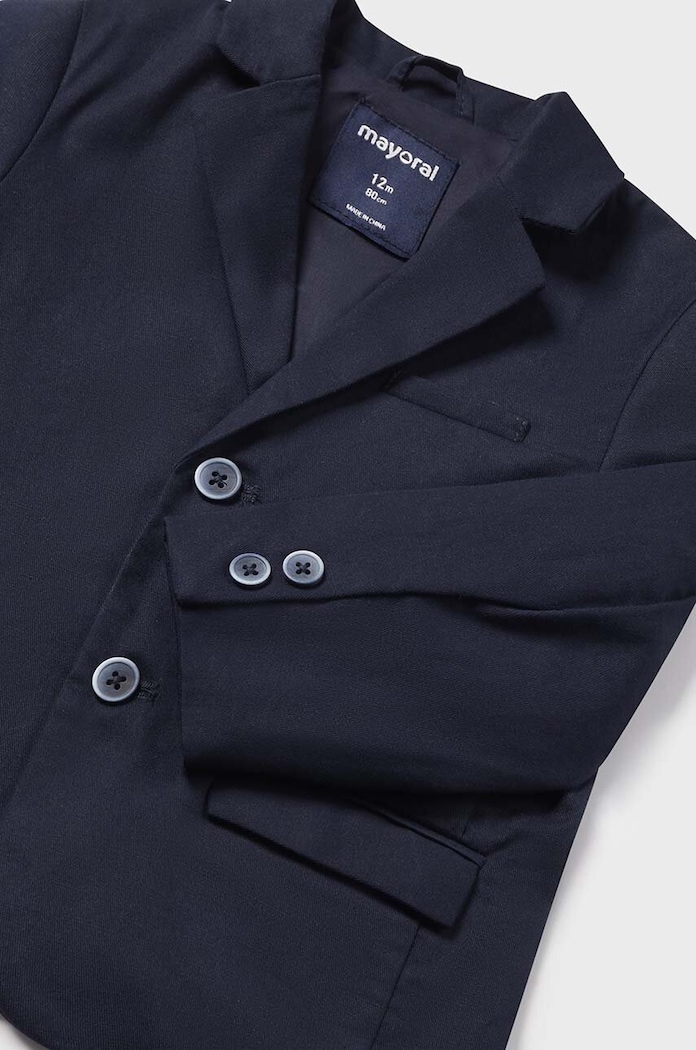 BIMBO Mayoral blazer in misto lino per bambini 1444.3E.Baby.PPYH blu navy