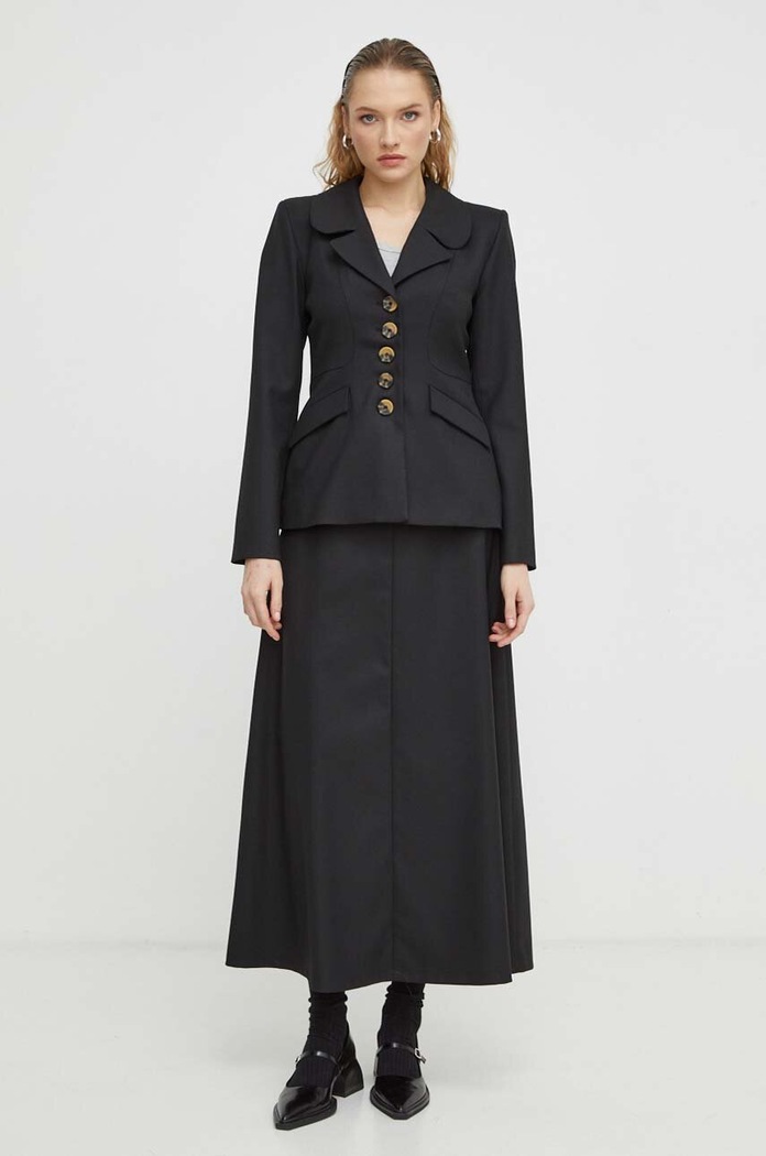 By Malene Birger marynarka Q71447025 czarny SS24