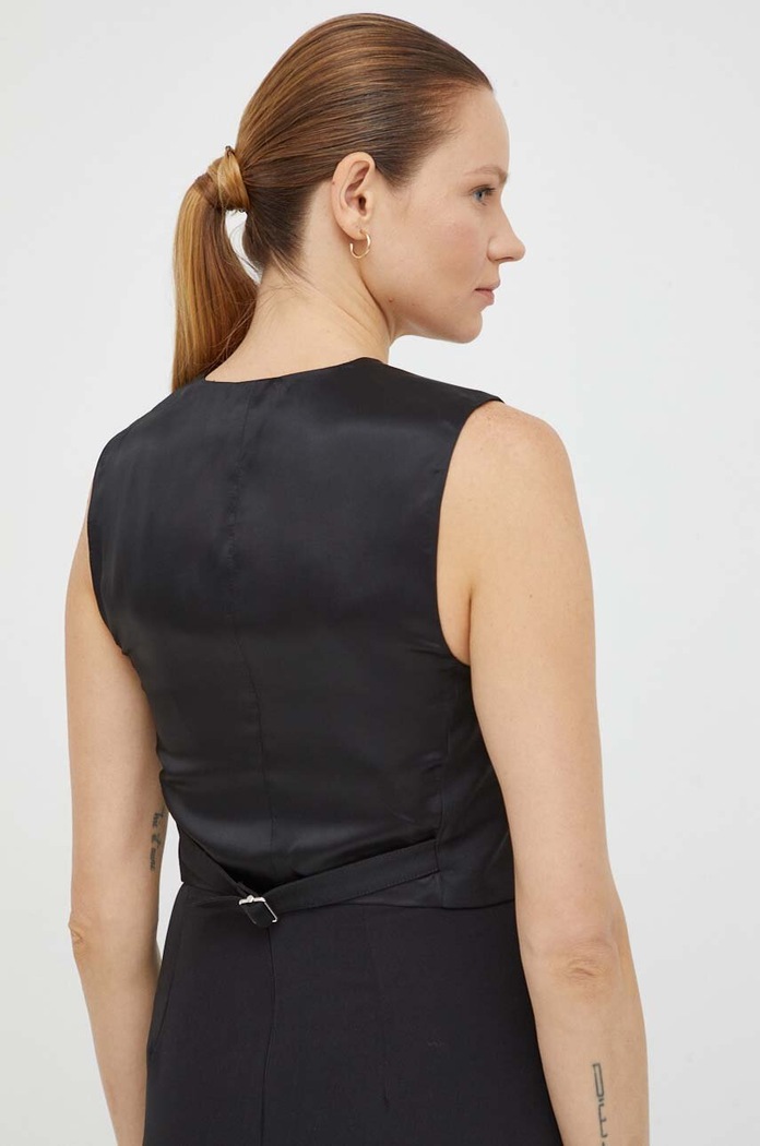 Oblečení Vesta By Malene Birger Q71447031 černá