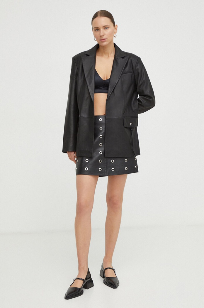 2NDDAY sacou de piele 2241514667 negru SS24