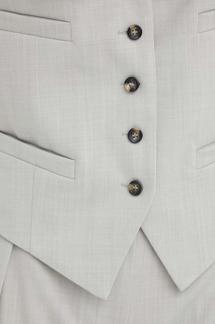Telovnik s primesjo volne Day Birger et Mikkelsen Rudy - Classic Wool Blend DAY65243157 siva