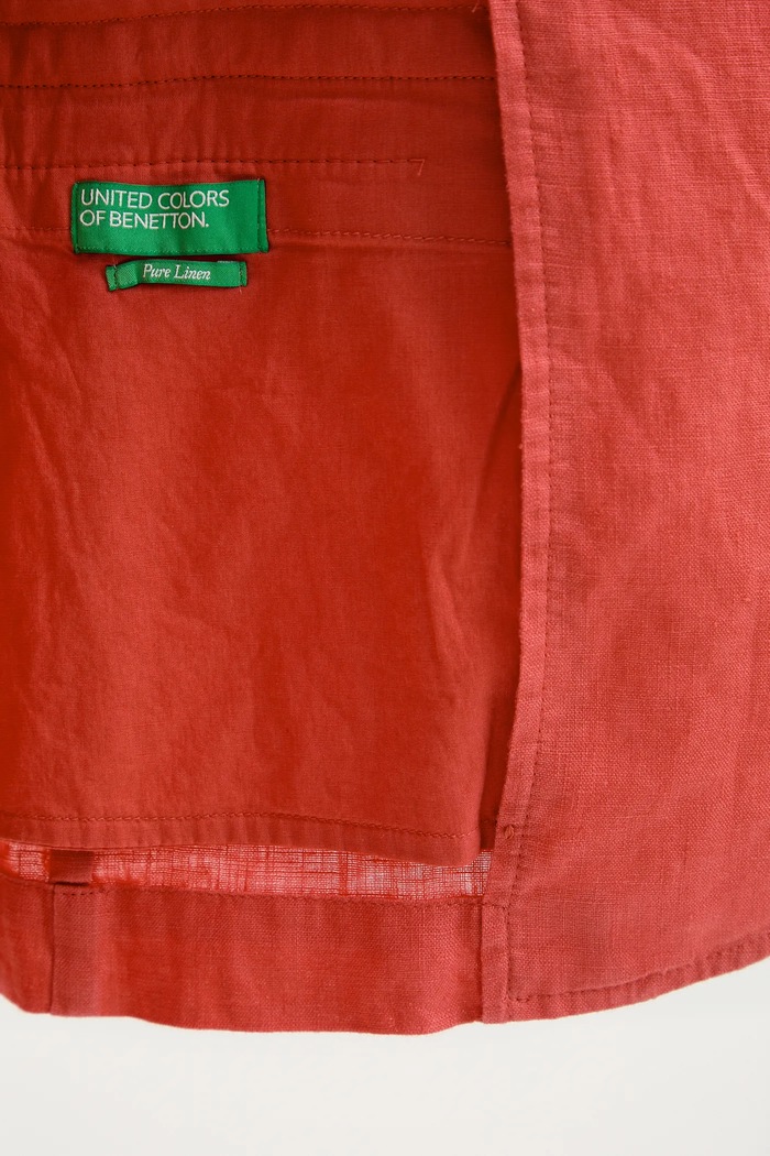 United Colors of Benetton marynarka jednorzędowa damska lniana 2AGHDW00R