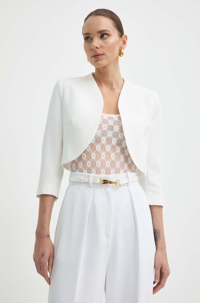 Morgan marynarka VELEO.F tkanina beżowy VELEO.F.OFF.WHITE
