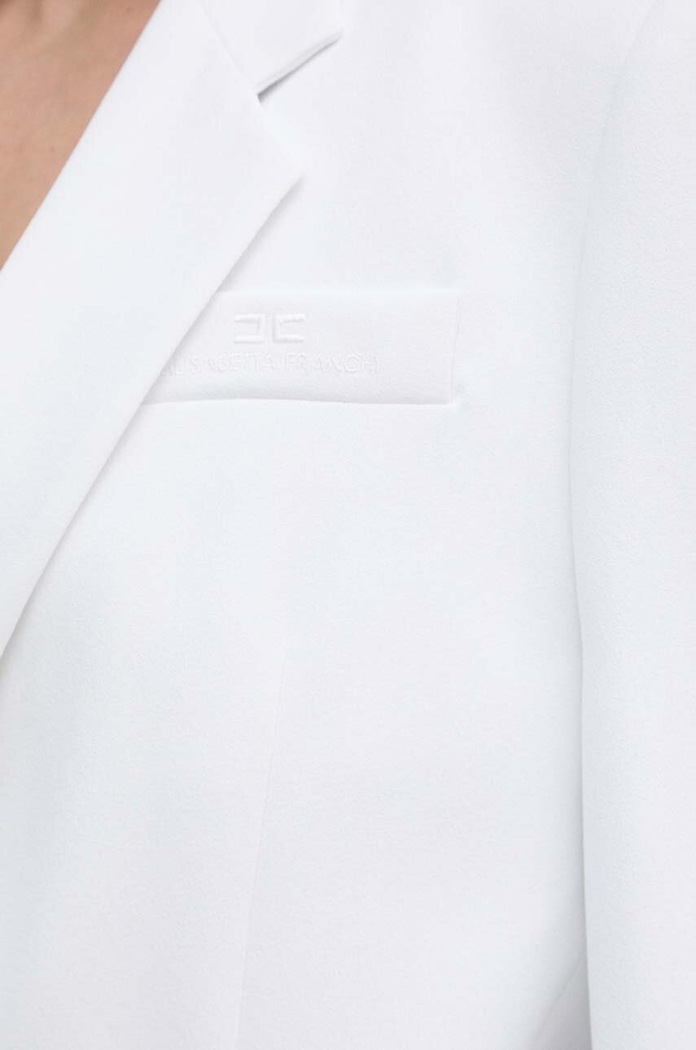Σακάκι Elisabetta Franchi GI09642E2 λευκό