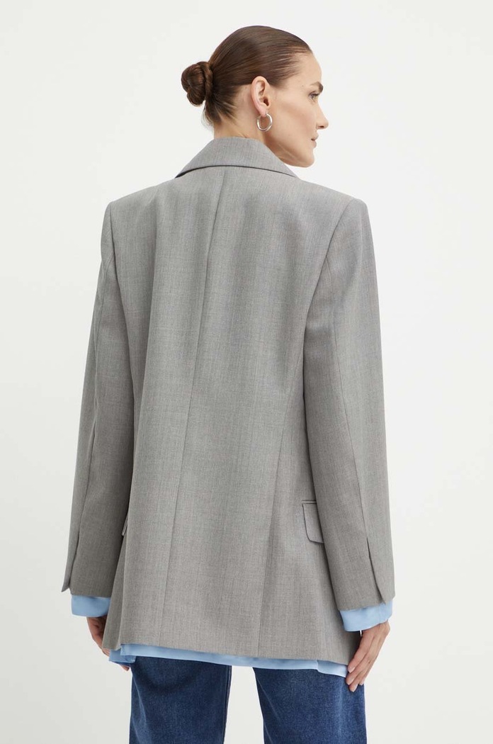 Oblečenie Vlnené sako Victoria Beckham 1224WJK005379A sivá