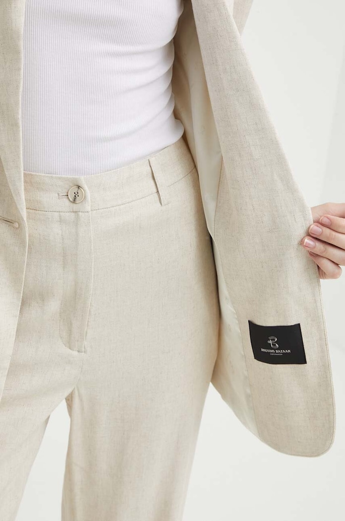 Bruuns Bazaar marynarka z domieszką lnu OxalisBBFreida blazer BBW3938