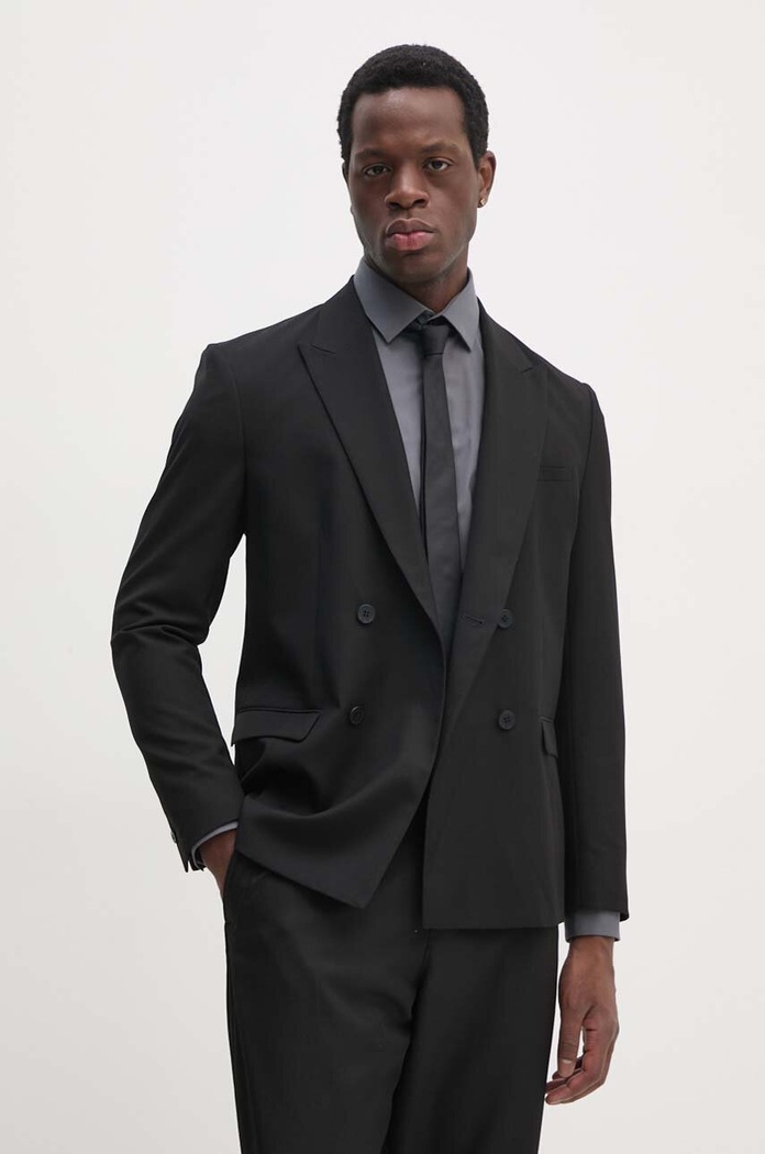 Пиджак Sisley slim чёрный 2KI3SW01N
