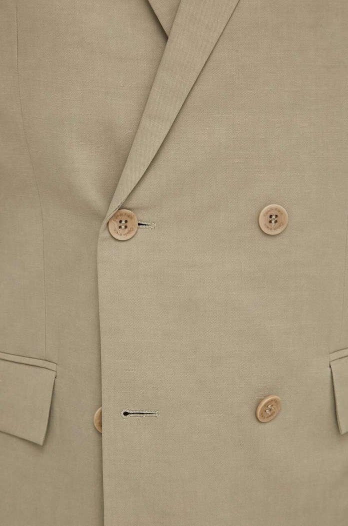 Blazer με μείγμα λινών Calvin Klein K10K112649 μπεζ