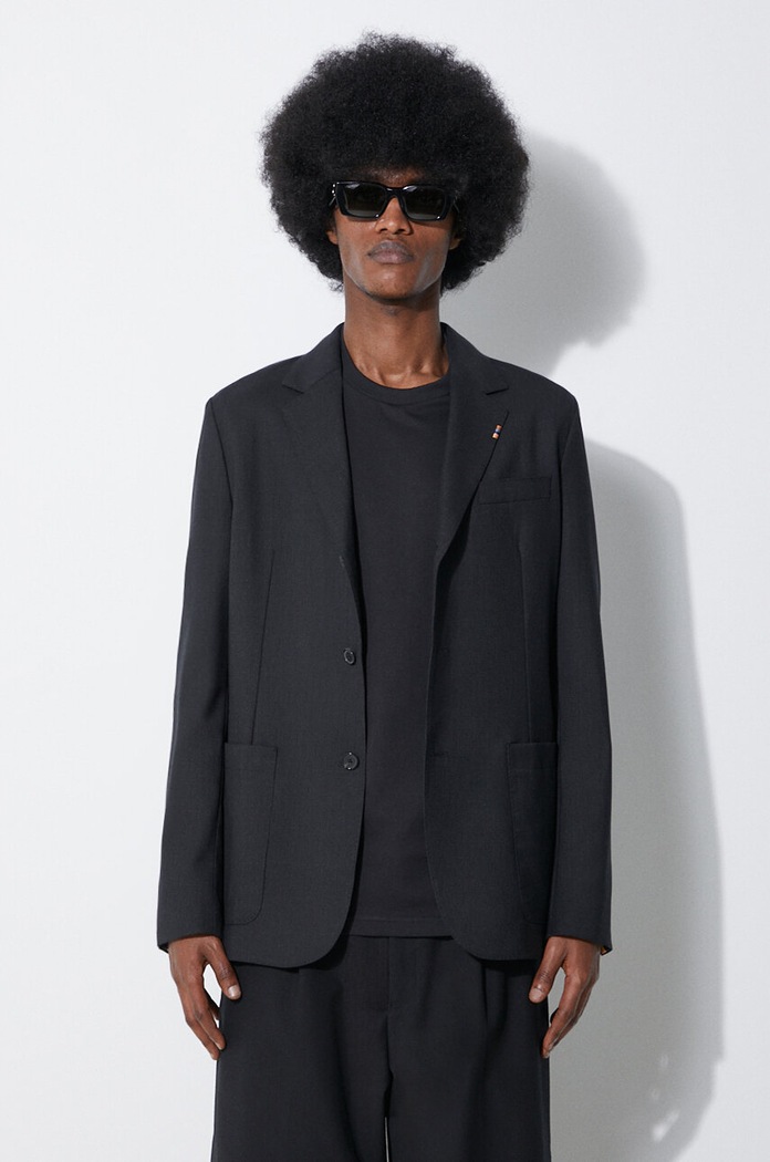 Vlnené sako Paul Smith jednofarebný čierna M1R.2151.K00001