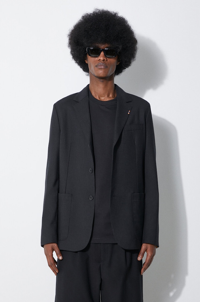 Vlnené sako Paul Smith jednofarebný čierna M1R.2151.K00001