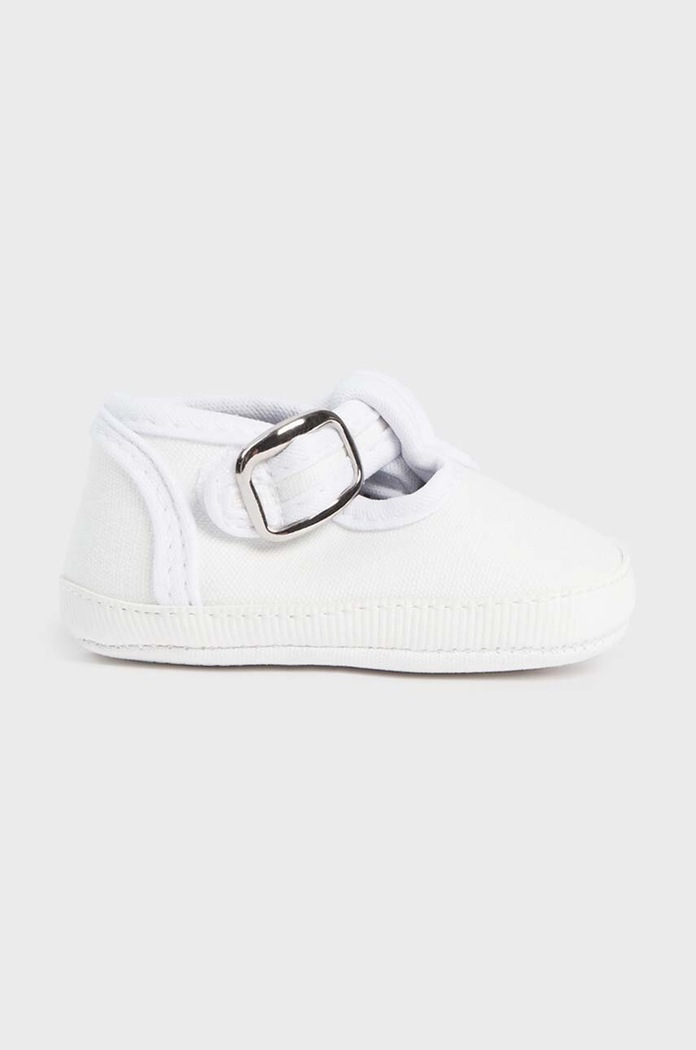 Mayoral Newborn buty niemowlęce imitacja skóry licowej biały 9731.1F.Newborn.PPYH