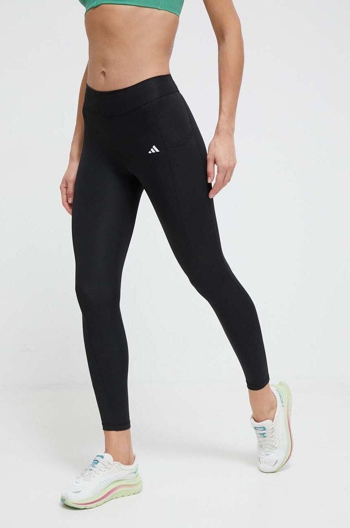 adidas Performance legginsy treningowe Optime z elastanem czarny IQ2689