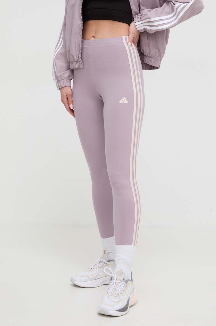 Legíny adidas pletenina fialová IR5334