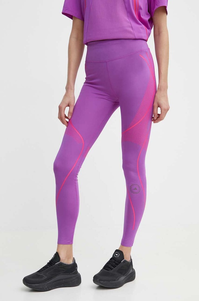 Κολάν προπόνησης adidas by Stella McCartney Truepace στάμπα μωβ IT5786